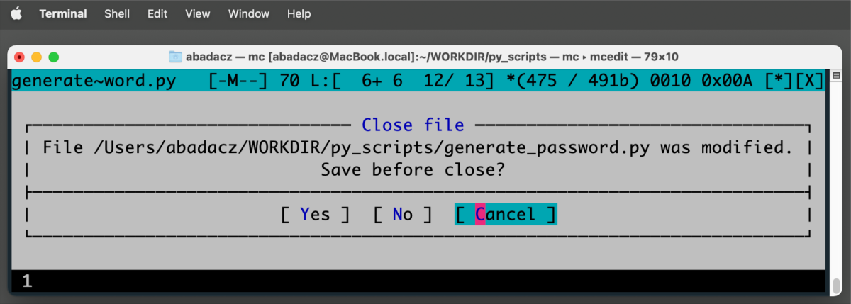 Text editors: create Python code in terminal text files - Data Science ...