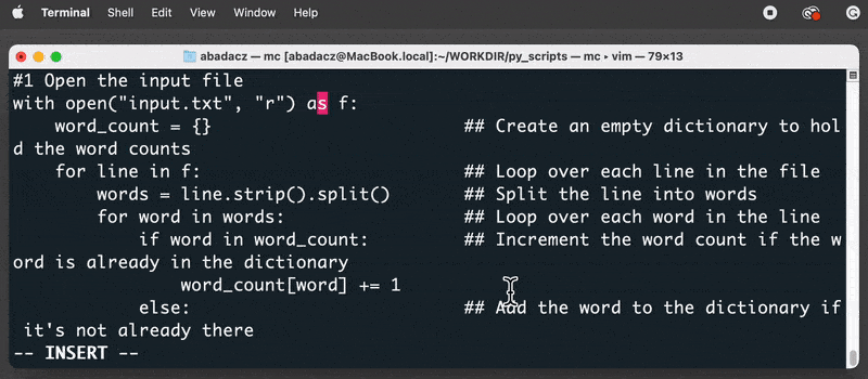 Text editors: create Python code in terminal text files - Data Science ...