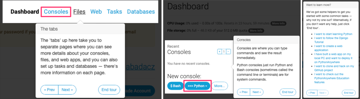 Online Console: simple Python code in a browser - Data Science Workbook